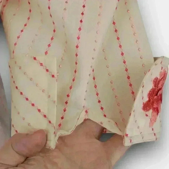 JESSICA‎ Plus ladies button down 3/4 sleeve shirt pink size 18W - Picture 7 of 9